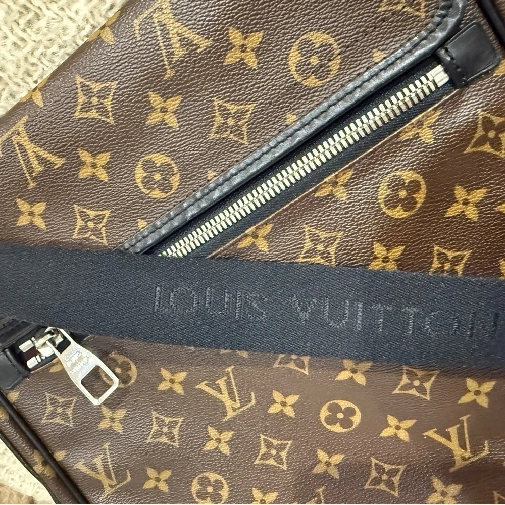 Louis Vuitton Monogram Messenger Bag in Brown and Black